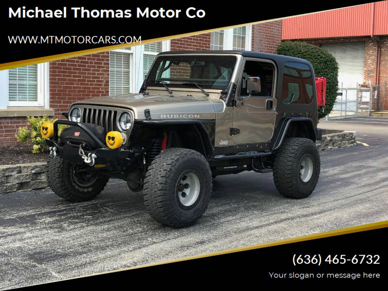 2004 Jeep Wrangler for sale at Michael Thomas Motor Co in Saint Charles MO