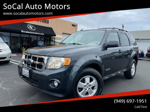 2008 Ford Escape for sale at SoCal Auto Motors in Costa Mesa CA