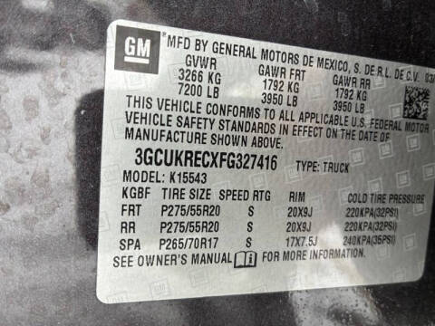 2015 Chevrolet Silverado 1500