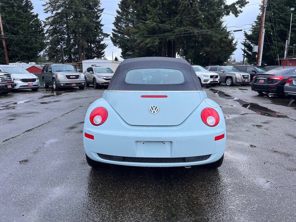 2006 Volkswagen New Beetle Convertible for sale at PLATINUM AUTO SALES INC in Lacey, WA