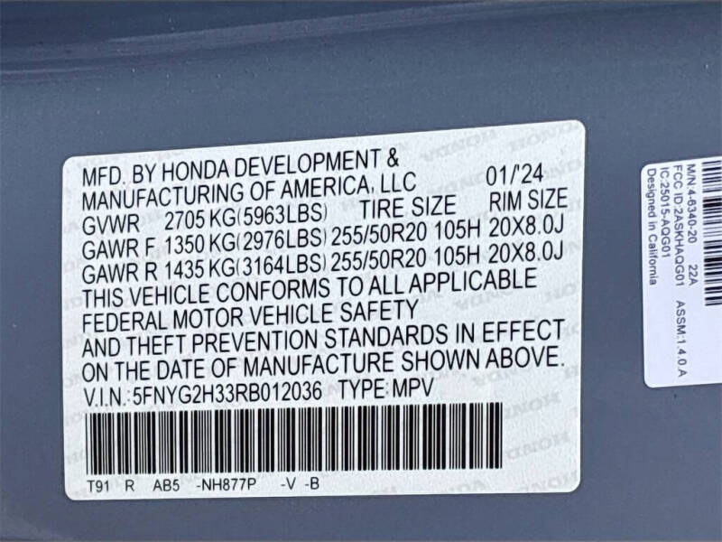 2024 Honda Pilot Sport