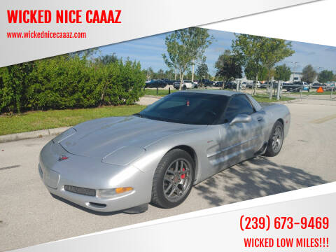 2001 Chevrolet Corvette for sale at WICKED NICE CAAAZ in Cape Coral FL
