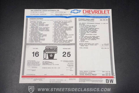 1991 Chevrolet Corvette ZR1