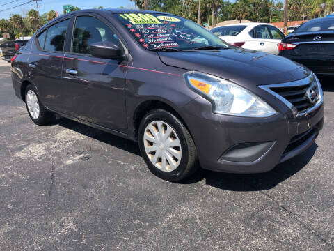 2015 Nissan Versa for sale at RIVERSIDE MOTORCARS INC - South Lot in New Smyrna Beach FL