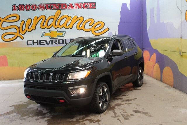 Used 2018 Jeep Compass Trailhawk with VIN 3C4NJDDB6JT409985 for sale in Grand Ledge, MI