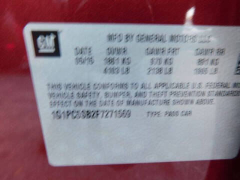 2015 Chevrolet Cruze 1LT Auto