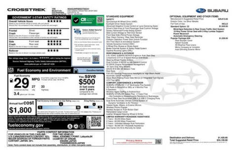 2025 Subaru Crosstrek Sport