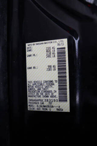 2016 Nissan Maxima Platinum