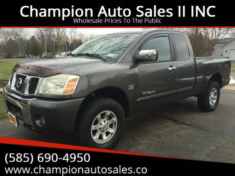 2004 Nissan Titan for sale at Champion Auto Sales II INC in Rochester NY