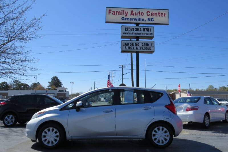 2014 Nissan Versa Note for sale at FAMILY AUTO CENTER in Greenville NC