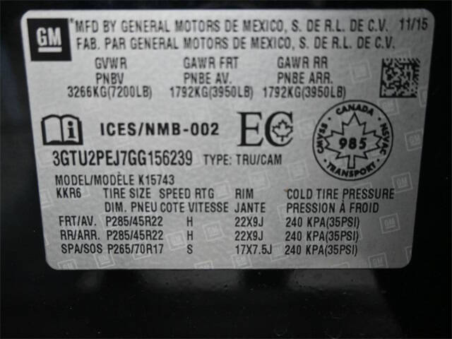 2016 GMC Sierra 1500