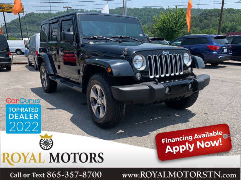 2016 Jeep Wrangler Unlimited for sale at ROYAL MOTORS LLC in Knoxville TN