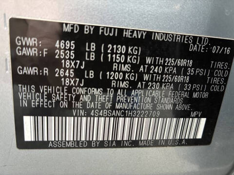 2017 Subaru Outback 2.5i Limited