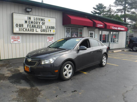 2014 Chevrolet Cruze for sale at GRESTY AUTO SALES in Loves Park IL