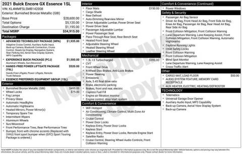 2021 Buick Encore GX Essence