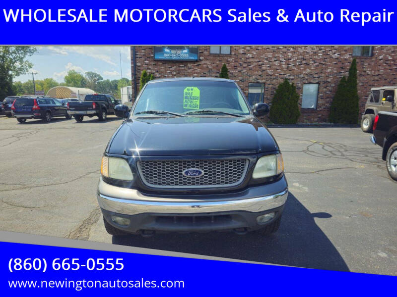 2002 Ford F-150 for sale at WHOLESALE MOTORCARS Sales & Auto Repair in Newington CT