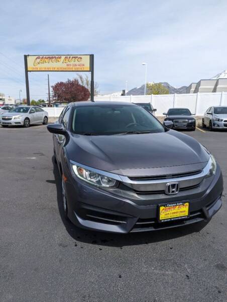 2016 Honda Civic for sale at Canyon Auto Sales in Orem UT
