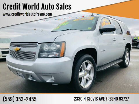 2010 Chevrolet Tahoe for sale at Credit World Auto Sales in Fresno CA