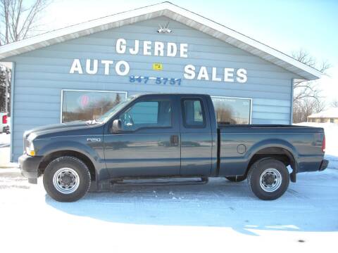 2004 Ford F-250 Super Duty for sale at GJERDE AUTO SALES in Detroit Lakes MN