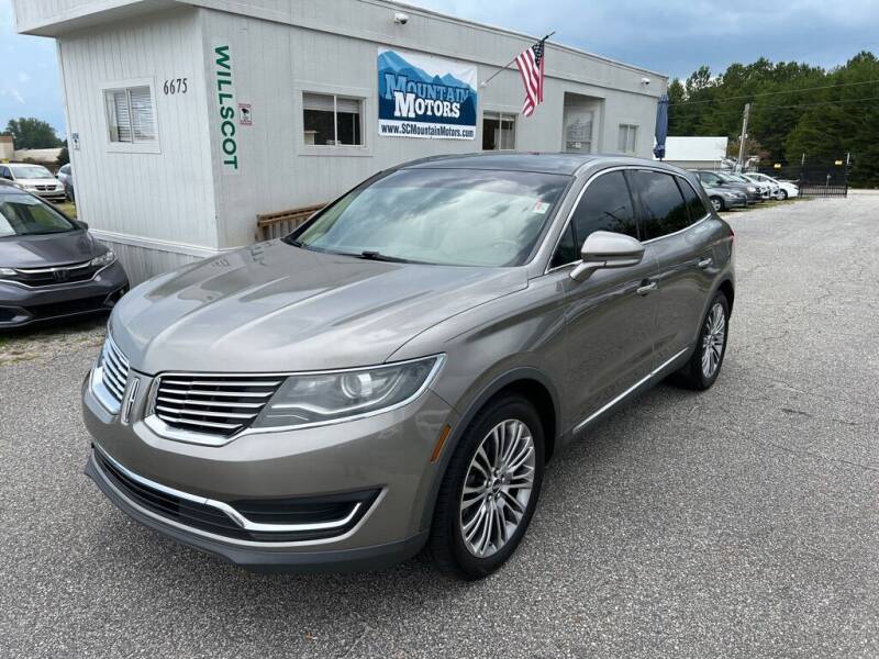 2017 Lincoln MKX for sale at Mountain Motors LLC in Spartanburg SC
