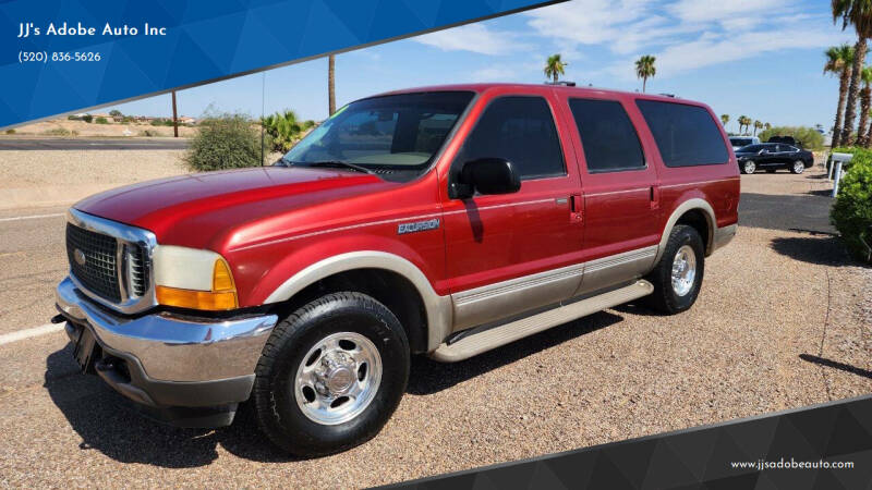 2000 Ford Excursion for sale at JJ's Adobe Auto Inc in Casa Grande AZ