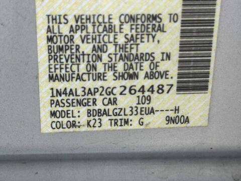 2016 Nissan Altima 2.5 S