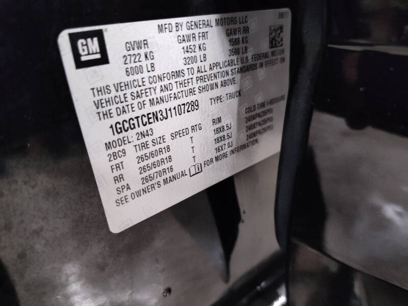 2018 Chevrolet Colorado LT