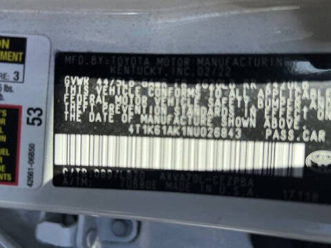 2022 Toyota Camry XSE