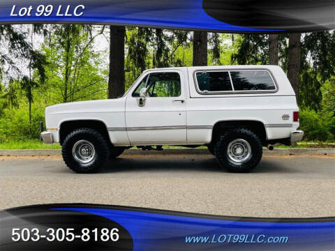 1984 Chevrolet Blazer for sale at LOT 99 LLC in Milwaukie OR