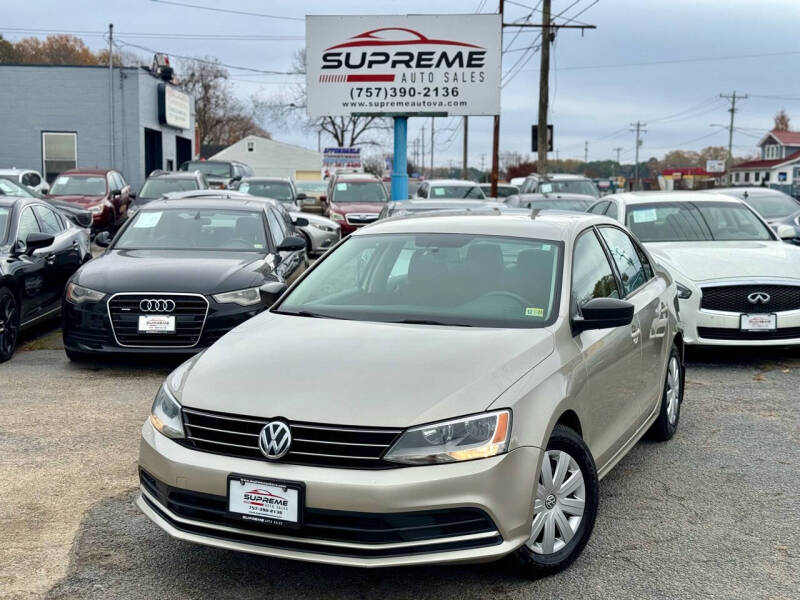 2016 Volkswagen Jetta for sale at Supreme Auto Sales in Chesapeake VA