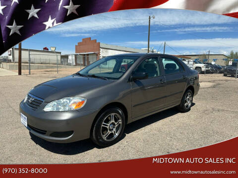 2008 Toyota Corolla for sale at MIDTOWN AUTO SALES INC in Greeley CO