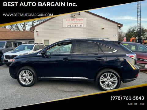 2010 Lexus RX 450h for sale at BEST AUTO BARGAIN inc. in Lowell MA