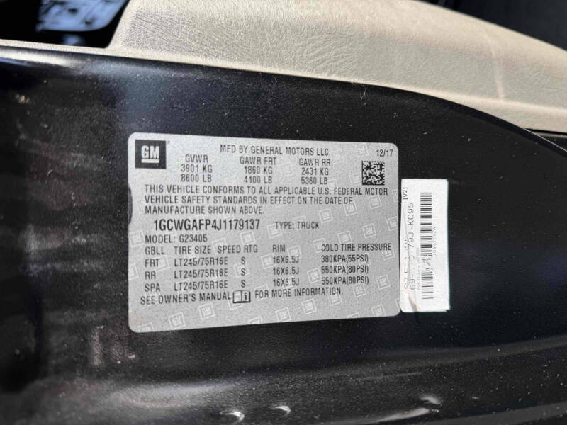 2018 Chevrolet Express 2500