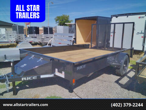 2022 Rice Trailers 82 INCH X 12 FOOT UTILITY