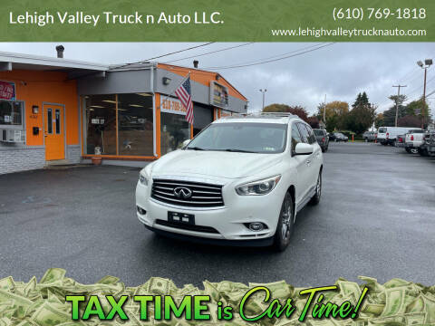 2015 Infiniti QX60 for sale at Lehigh Valley Truck n Auto LLC. in Schnecksville PA