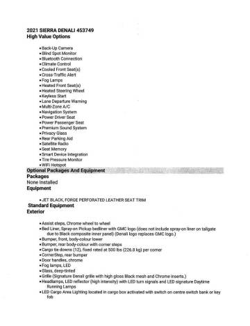 2021 GMC Sierra 1500 Denali