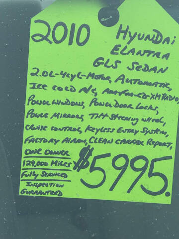 2010 Hyundai Elantra GLS