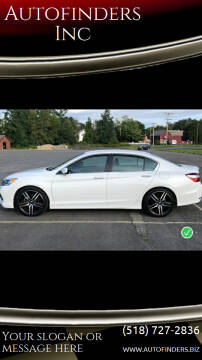 2017 Honda Accord for sale at Autofinders Inc in Rexford NY