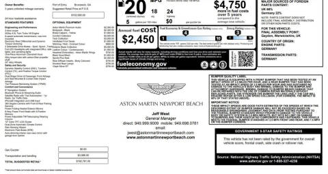 2020 Aston Martin Vantage