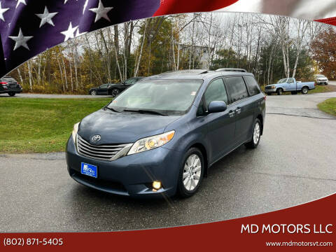 2015 Toyota Sienna for sale at MD Motors LLC in Williston VT