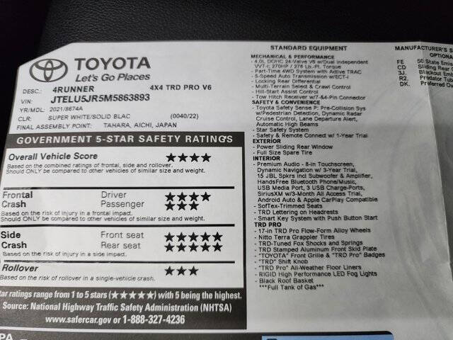 2021 Toyota 4Runner TRD Pro