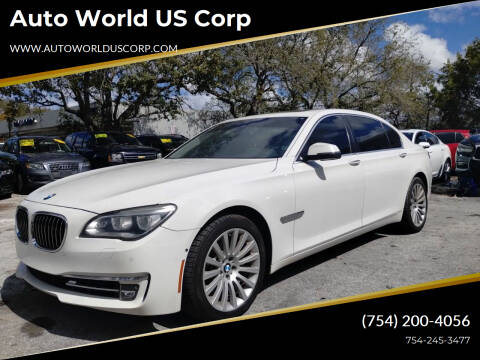 2013 BMW 7 Series for sale at Auto World US Corp in Plantation FL