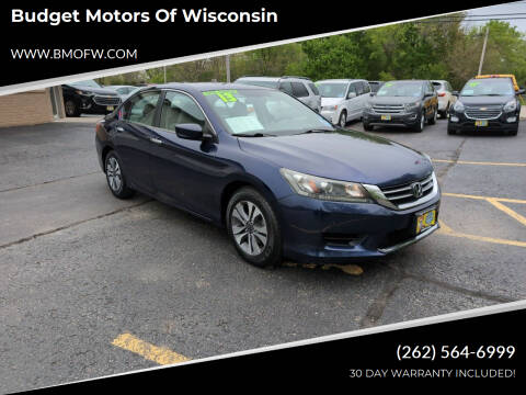 2013 Honda Accord for sale at Budget Motors of Wisconsin in Racine WI