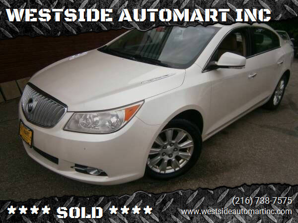 2012 Buick LaCrosse for sale at WESTSIDE AUTOMART INC in Cleveland OH