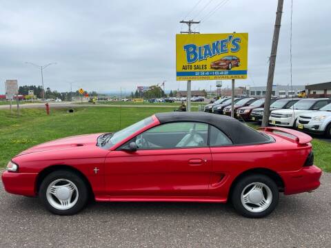 1994 Ford Mustang for sale at Blake's Auto Sales LLC in Rice Lake WI
