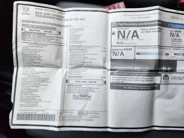 2022 RAM 3500 Tradesman
