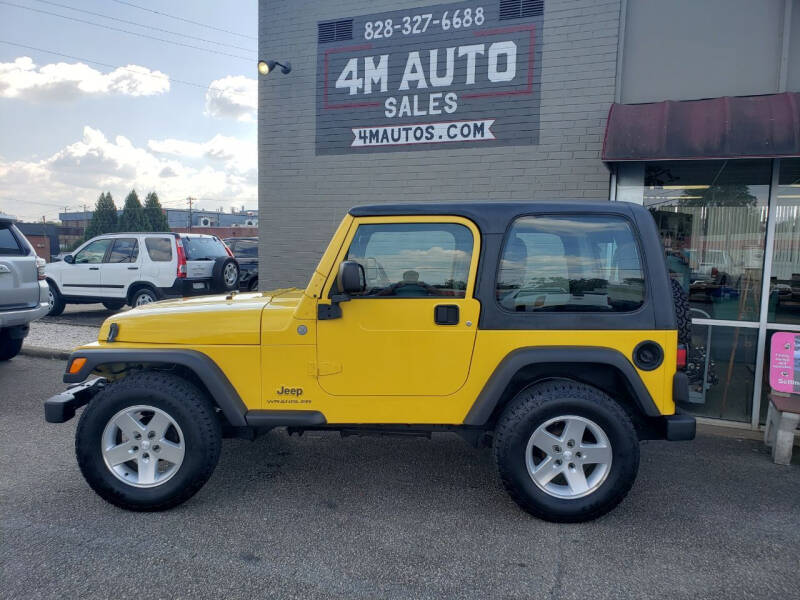 2004 Jeep Wrangler for sale at 4M Auto Sales | 828-327-6688 | 4Mautos.com in Hickory NC