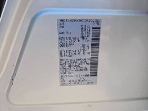 2018 Nissan Pathfinder