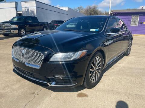 2017 Lincoln Continental for sale at Quality Auto Sales LLC in Garland TX