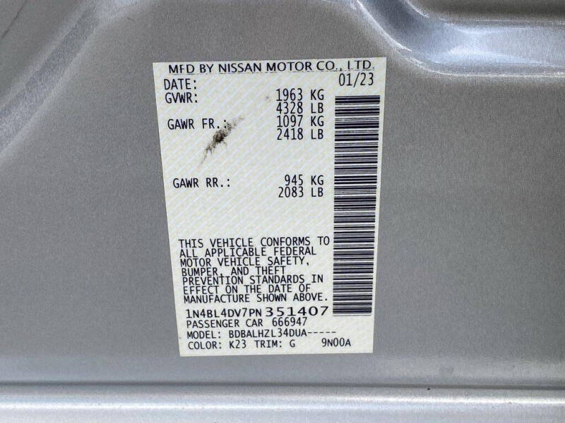 2023 Nissan Altima 2.5 SV